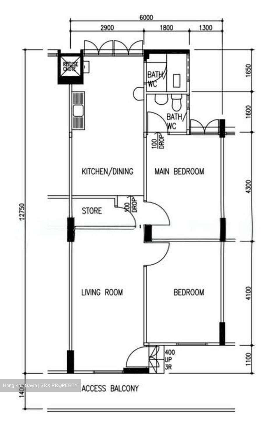 Blk 230 Boundary Ville (Serangoon), HDB 3 Rooms #551386691